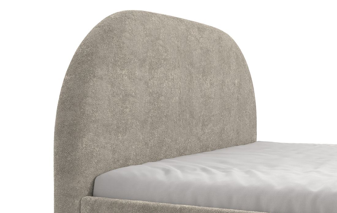 Кровать Афродита ш. 1600 с подъемным мех. велюр Панда монсун какао